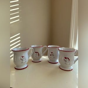 Set of Snow People Hot Cocoa Mugs (4)